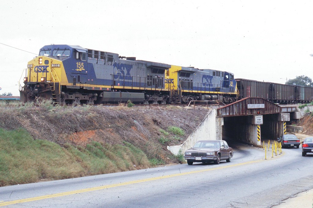 Radium Springs Coal train going into ex ACL yard now GFRR